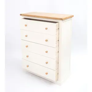 Castelli 5 Drawer Chest of Drawers Wood Knob