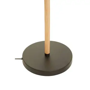 Interiors by Premier Matte Black Floor Lamp, Easy to Assemble Bedside Table Light, Eco-friendly Lamp for Table, Living Room