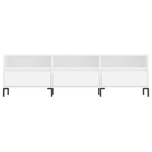 Berkfield TV Cabinet White 150x30x44.5 cm Engineered Wood