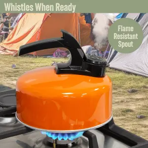 Milestone Camping 1 Litre Whistling Camping Kettle