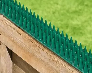 Fence Spikes Cat Deterrent Anti Climb Green Single Strips