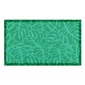 Green Monstera Pattern Indoor & Outdoor Doormat - 70x40cm