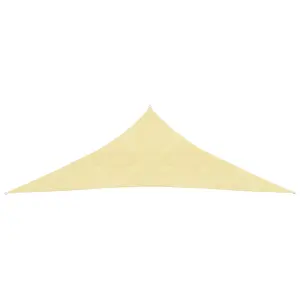 Berkfield Sunshade Sail 160 g/m2 Beige 3.5x3.5x4.9 m HDPE