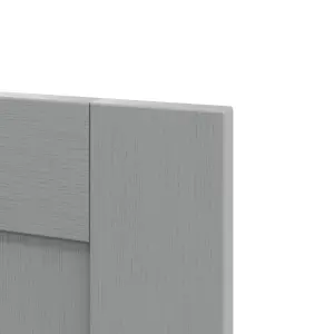 GoodHome Alpinia Matt slate grey wood effect Shaker Larder Cabinet door (W)300mm (H)1287mm (T)18mm