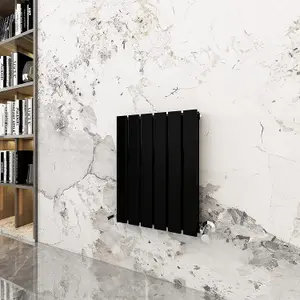 Designer Flat Panel Double Radiator 600x408 Black by MCC