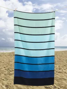 Ombre Striped Beach Towel Multi 85 x 160cm