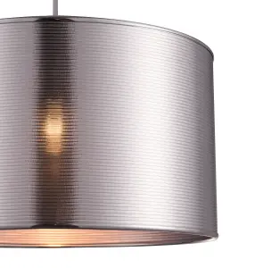 GoodHome Tectit Chrome effect Pendant Light shade (D)35cm