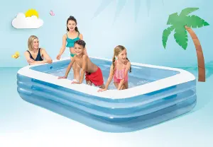 Intex 58484NP Family Swim Centre Inflatable Pool Garden Beach Toys, 305 X183 X56 cm, Multicolored