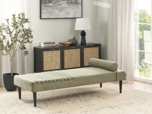 Fabric Chaise Lounge Green MAURIAC