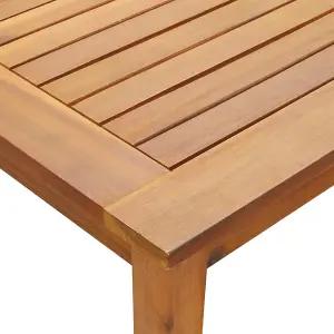 Berkfield Garden Table 140x80x74 cm Solid Acacia Wood