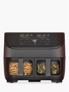 Instant Vortex Plus Clearcook Dual Baskets Air Fryer, 7.6L, Black