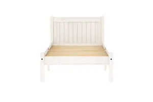 Birlea Trent Single Bed Frame In White