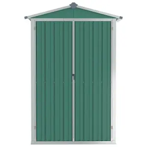 Berkfield Garden Shed Green 107.5x46x183 cm Galvanised Steel