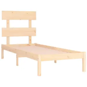 Berkfield Bed Frame Solid Wood 90x190 cm 3FT6 Single