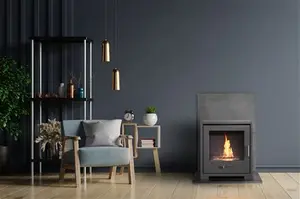 OKO S3 Bio Ethanol Stove In Charcoal Grey