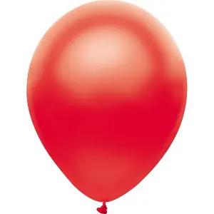 Globos Latex Plain Balloon (Pack of 100) Bright Red (One Size)