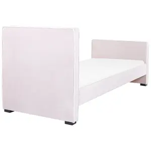 Velvet EU Single Size Bed Pink TEENIE