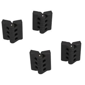 Polyamide Hinge Plastic 64x65mm Concealed Fixing Door Locker Hatch 4PK