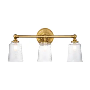 Elstead Feiss Hugeunot Lake Wall Lamp Burnished Brass, IP44