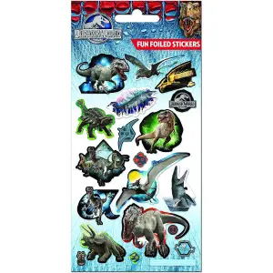 Juric World Foil Dinosaurs Stickers Multicoloured (One Size)