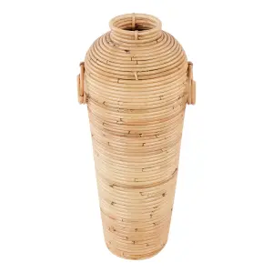 Decorative Vase ELATIA Rattan Natural