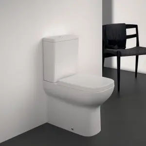 Ideal Standard i.life A White Back to wall Square Toilet set with Soft close seat & Close coupled cistern