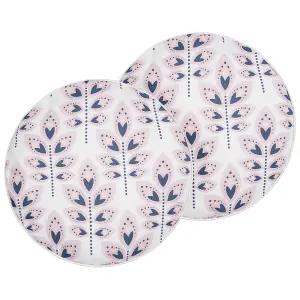 Set of 2 Outdoor Cushions TORRETTA Cream