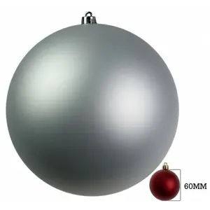 Shatterproof Ball Ornament Bauble Silver