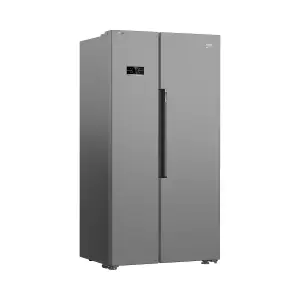 Beko ASL1442VPS 60:40 American style Freestanding Frost free Fridge freezer - Stainless steel effect