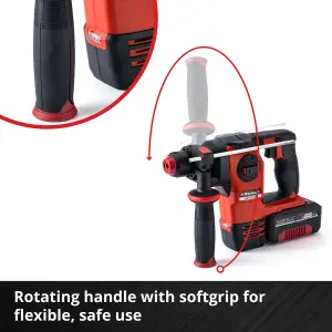 Einhell Cordless Rotary Hammer Drill 2.2J SDS+ 18V Power X-Change Drill Impact Chisel HEROCCO 18/20 - Body Only