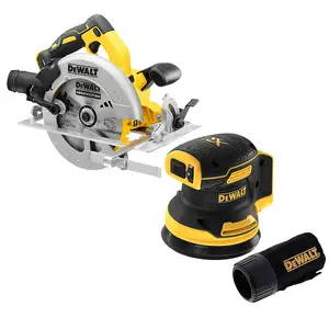 DeWalt DCS570N 18v Brushless XR 184mm Circular Saw & DCW210N Orbital Sander