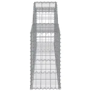 Berkfield Arched Gabion Baskets 13 pcs 300x30x60/80 cm Galvanised Iron