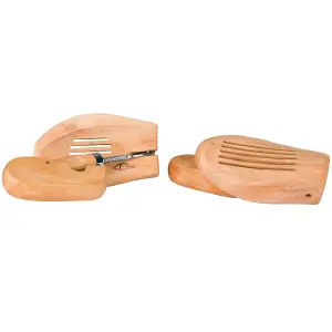 Shoe Stretcher Pair - made of lotus wood, for women's and men's shoes - brown