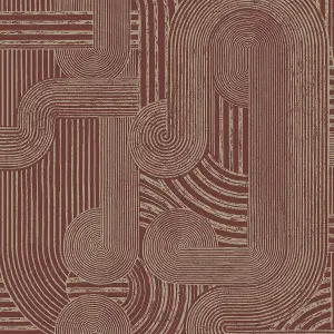 Khalili Wallpaper Macrame Maroon Holden 65951