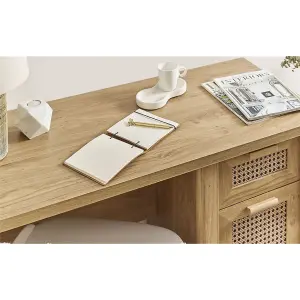 Classic Natural Oak Office Desk