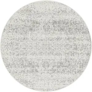 JULIETTE Round Oriental Vintage Area Rug 160 x 160 cm