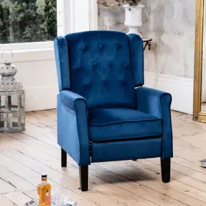 Annapoli Recliner Armchair - Dark Blue