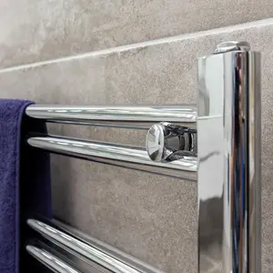 Triton Chrome Heated Towel Rail - 500x980mm