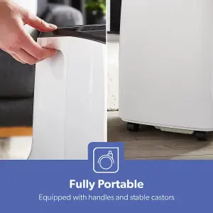 Geepas Portable Air Conditioner 4-in-1 Air Conditioning Unit 7000 BTU, Dehumidifier, Cooling Fan with 2 Fan Speeds