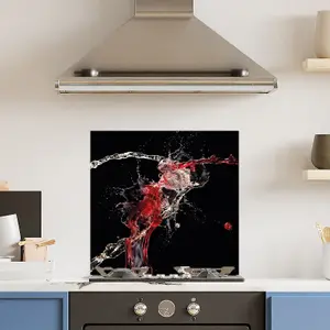 Premium 60cm  x 60cm 6mm Glass Red White Wine Splash Kitchen Splashback Toughened Polished Edge