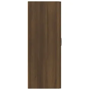 Berkfield Hanging Cabinet Brown Oak 69,5x34x90 cm Engineered Wood