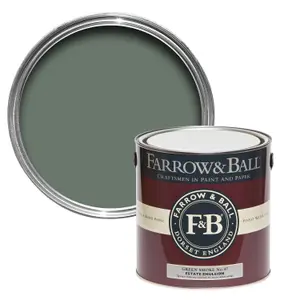 Farrow & Ball Estate Green smoke No.47 Matt Emulsion paint, 2.5L