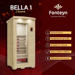 Fonteyn - Bella 1 - Infrared Sauna suitable for one person