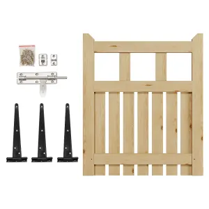 76x90cm Outdoor Garden Wooden Gate Fence Patio Gate