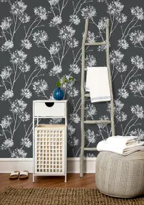 One O'Clocks Floral Peel and Stick Wallpaper