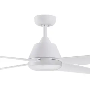 Alberte 122cm Ceiling Fan with LED Lights White