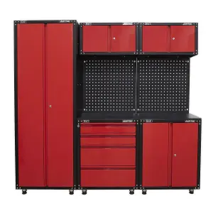 Sealey American Pro 2.0m Modular Storage System 665mm - Red APMS80COMBO3