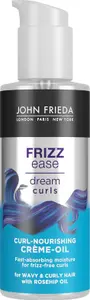 John Frieda Frizz Ease Dream Curls Curl Nourishing Crème Oil 100Ml, Styling Cream For Curly And Wavy Hair, Curl Defining Cream