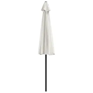 Berkfield Balcony Parasol with Aluminium Pole Sand 270x135 cm Half