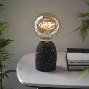 2W E27 Globe Shaped LED Lamp - HAPPY LED Filament Amber Tinted Glass Light Bulb